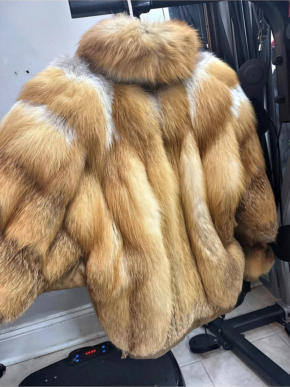 Red fox Fur-Style Jacket